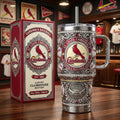St.Louis Cardinals 40oz Tumbler with Lid and Straw