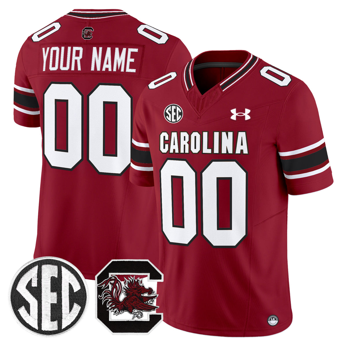 South Carolina Gamecocks 2025 Vapor Limited Custom Jersey - All Stitched