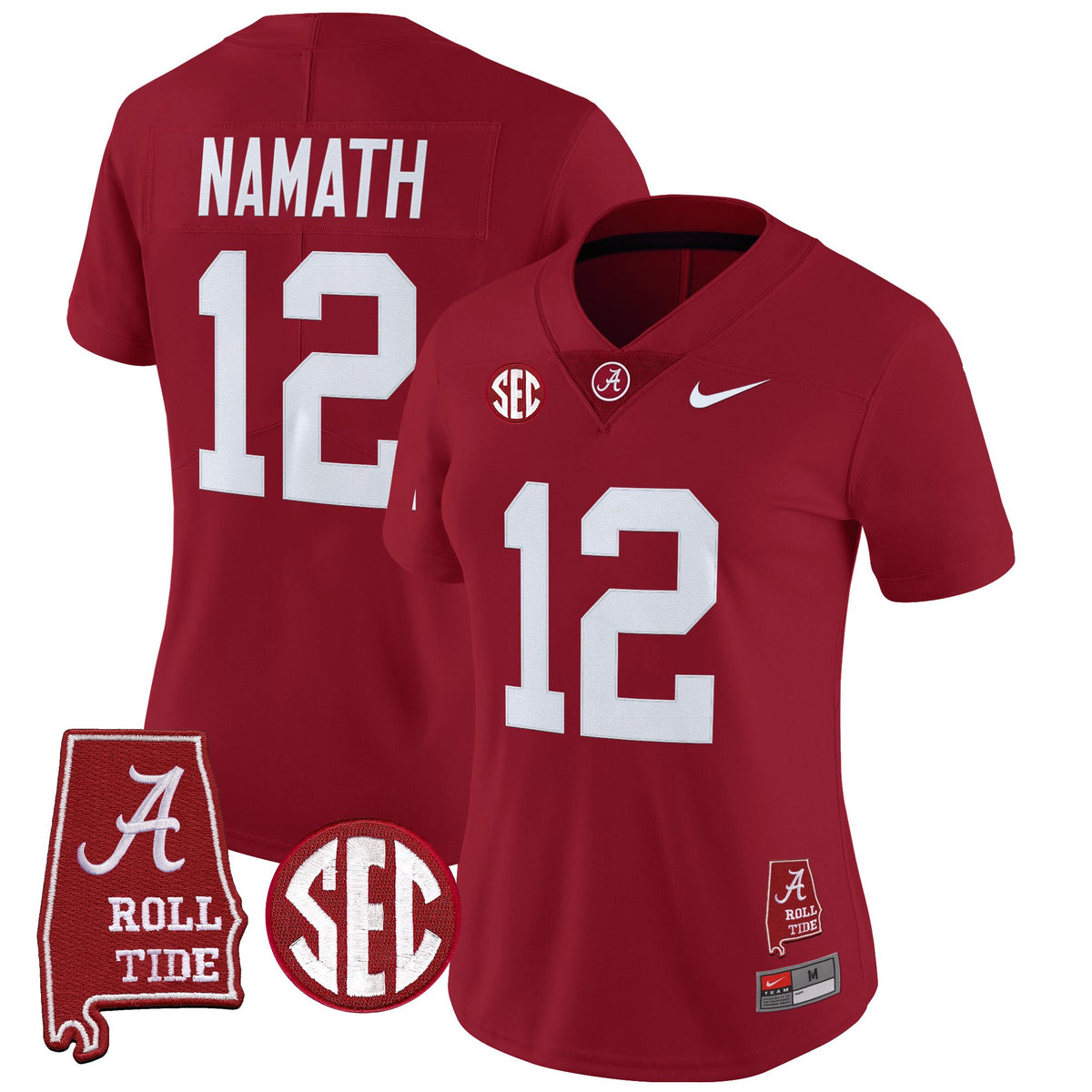 Women's Alabama Crimson Tide 2025 Vapor Limited Jersey - Alabama Map - All Stitched