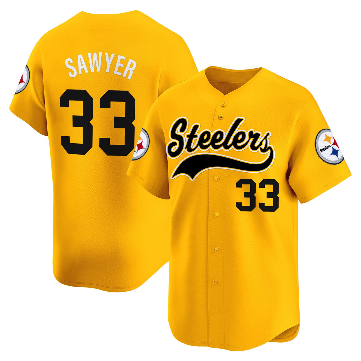 Men's Pittsburgh Steelers 2025 Vapor Baseball Jersey - All Stitched
