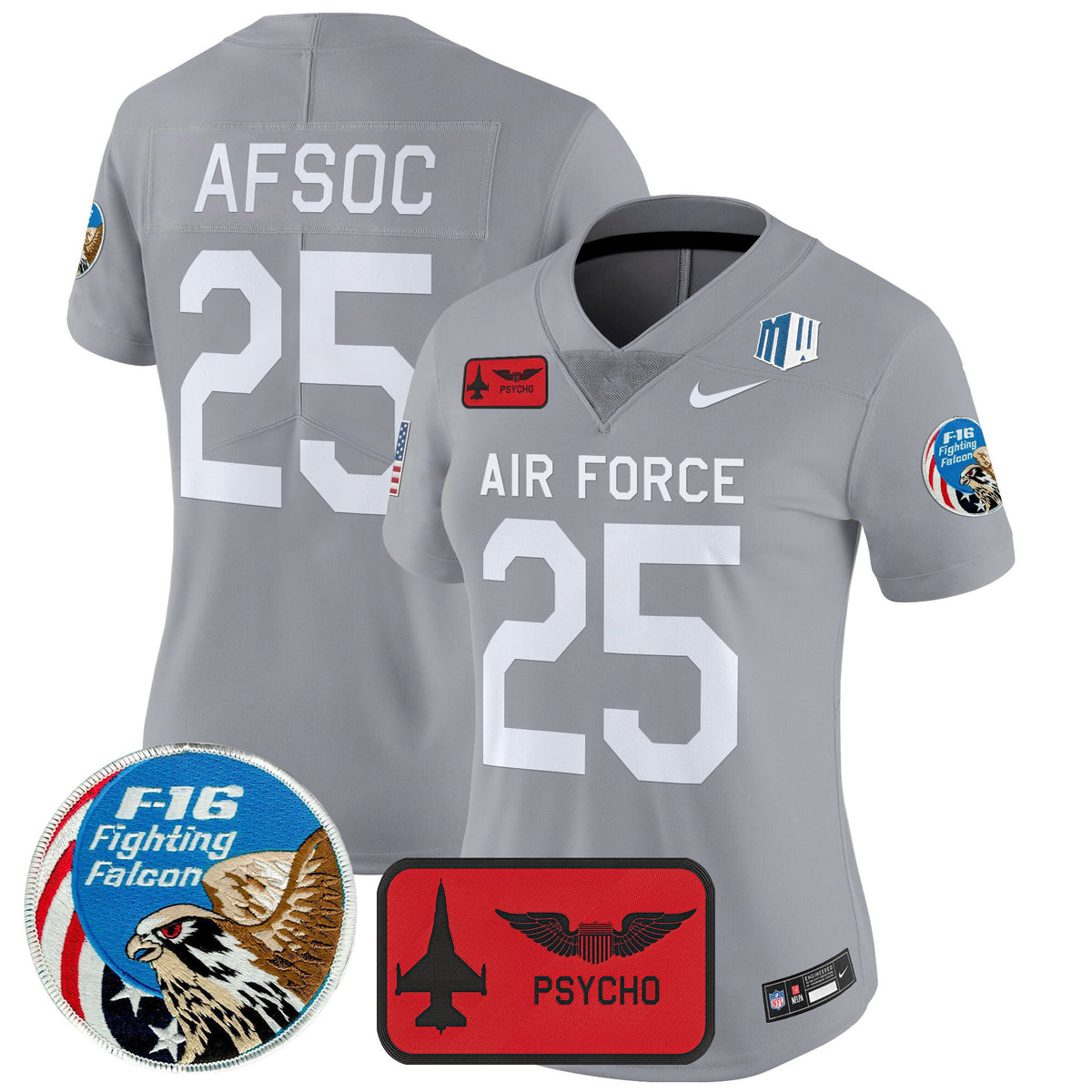 Women's Air Force Falcons 2025 'Air Power Legacy Series' Vapor Limited Jersey - All Stitched
