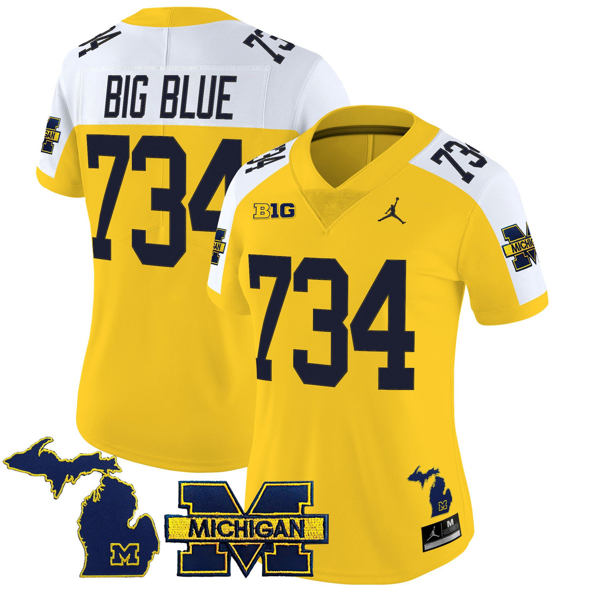 Women's Michigan Wolverines 2025 Vapor Limited Jersey - All Stitched