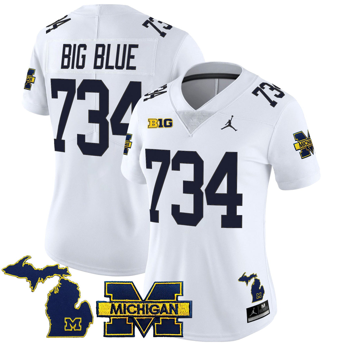 Women's Michigan Wolverines 2025 Vapor Limited Jersey - All Stitched