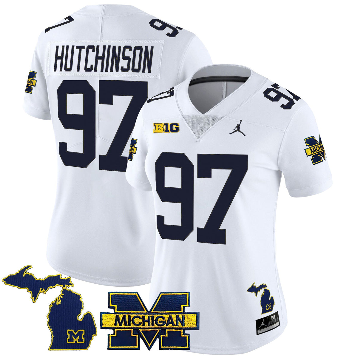 Women's Michigan Wolverines 2025 Vapor Limited Jersey - All Stitched