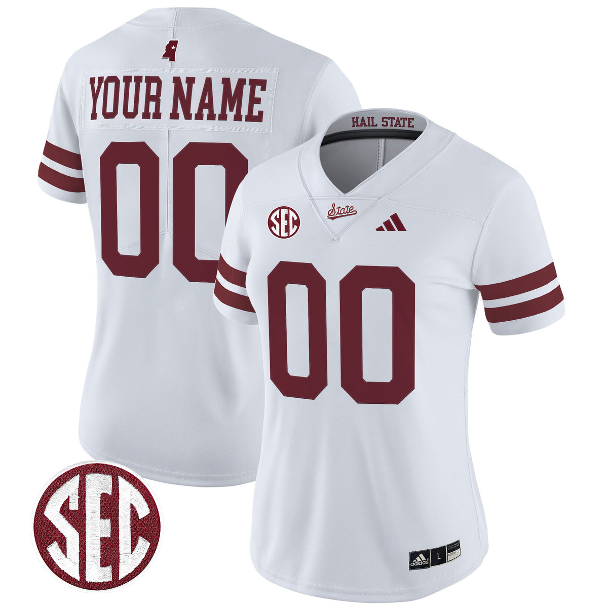Mississippi State Bulldogs 'Dark Mode' Vapor Limited Custom Jersey - All Stitched