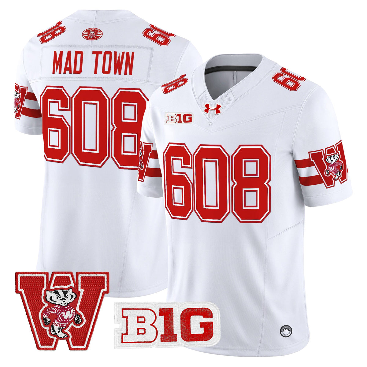 Men's Wisconsin Badgers Throwback Vapor Limited Jersey - All Stitched
