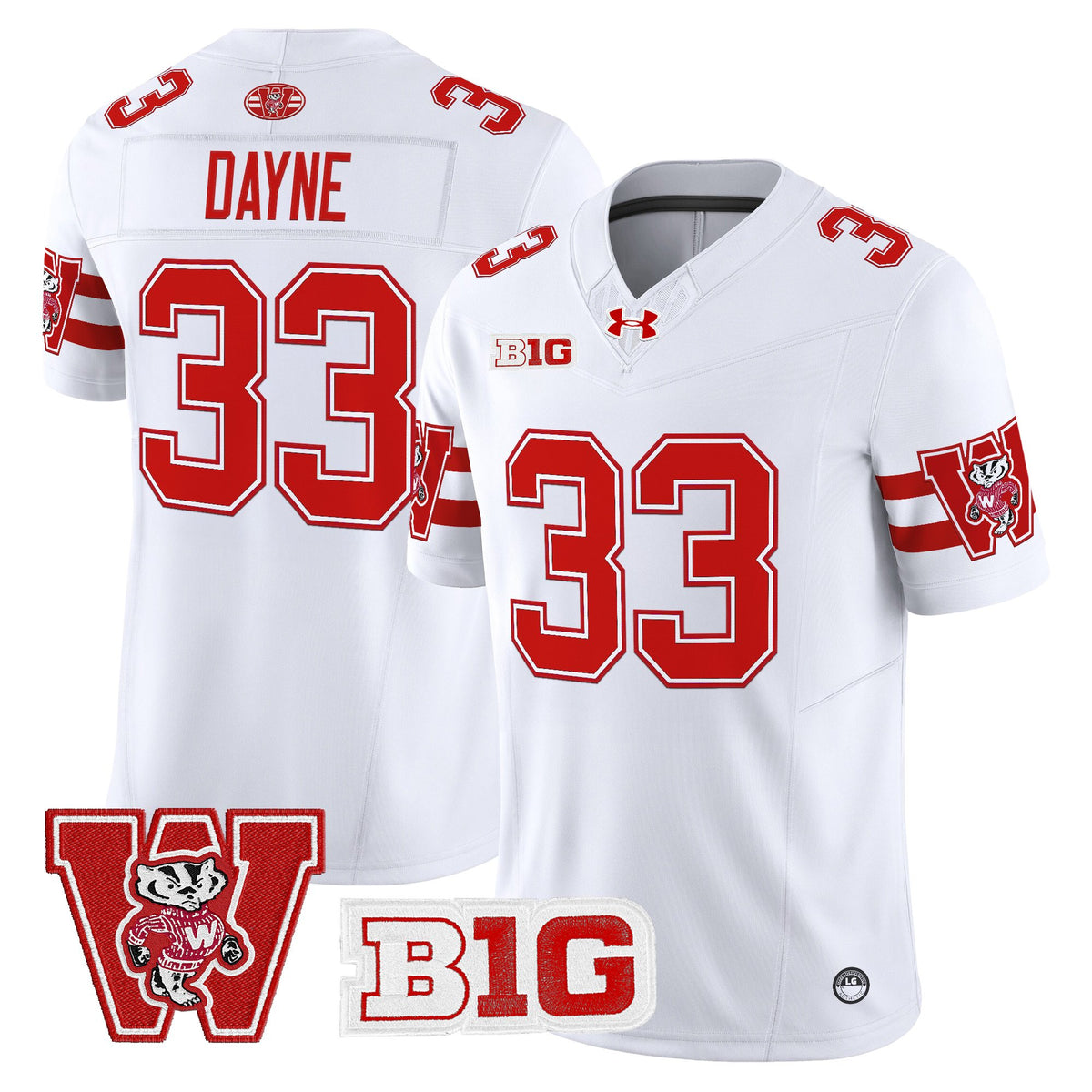 Men's Wisconsin Badgers Throwback Vapor Limited Jersey - All Stitched