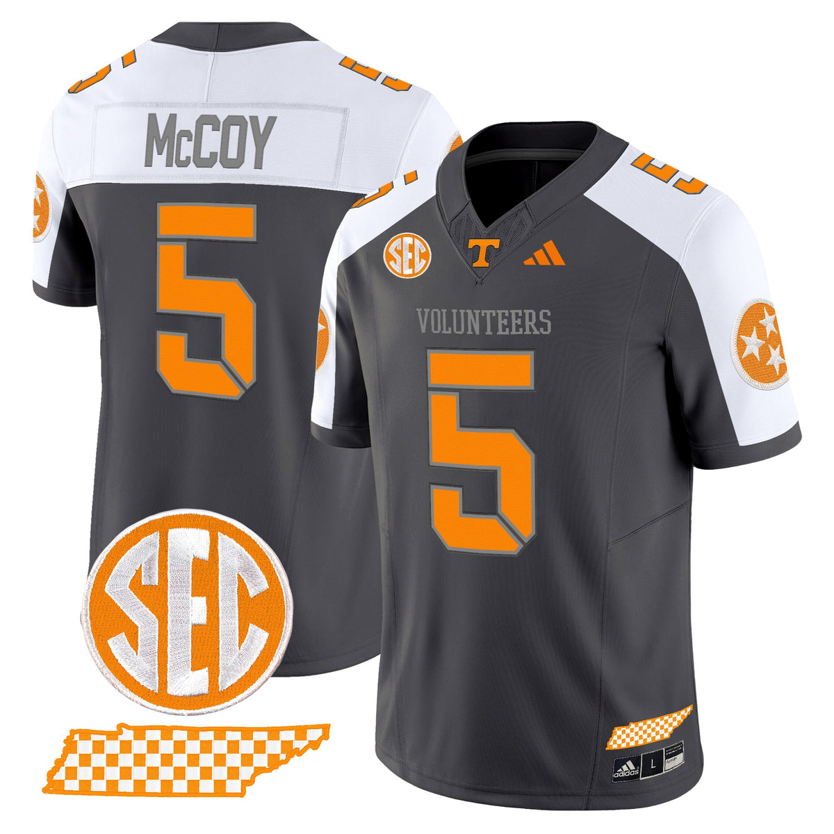 Men's Tennessee Volunteers 2025 'Smokey Grey Series' Vapor Limited Jersey V3 - All Stitched