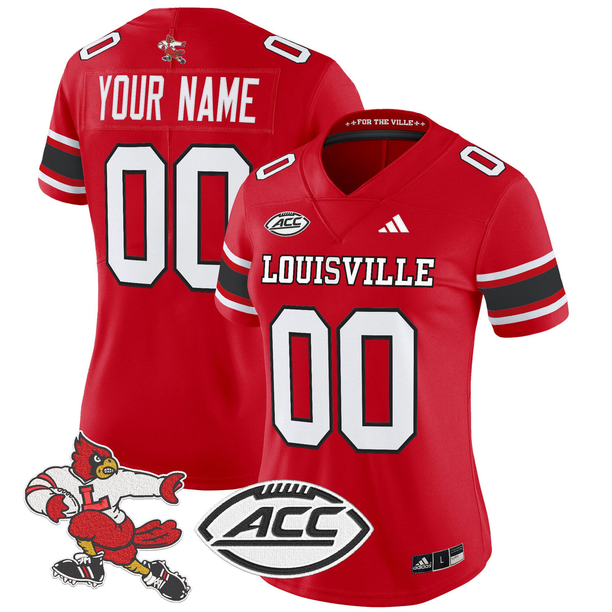 Louisville Cardinals '1980s Throwback' Vapor Limited Custom Jersey - All Stitched