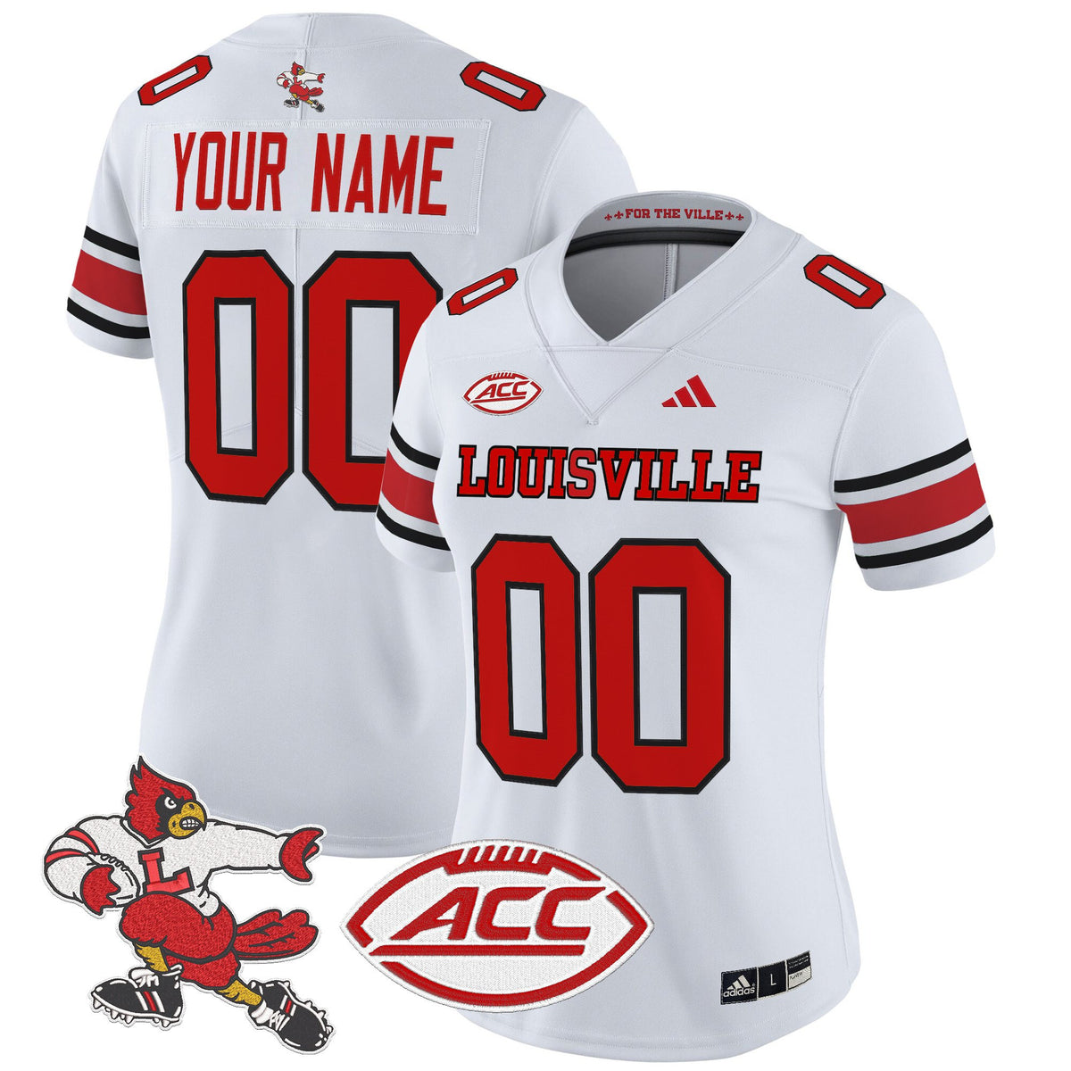 Louisville Cardinals '1980s Throwback' Vapor Limited Custom Jersey - All Stitched