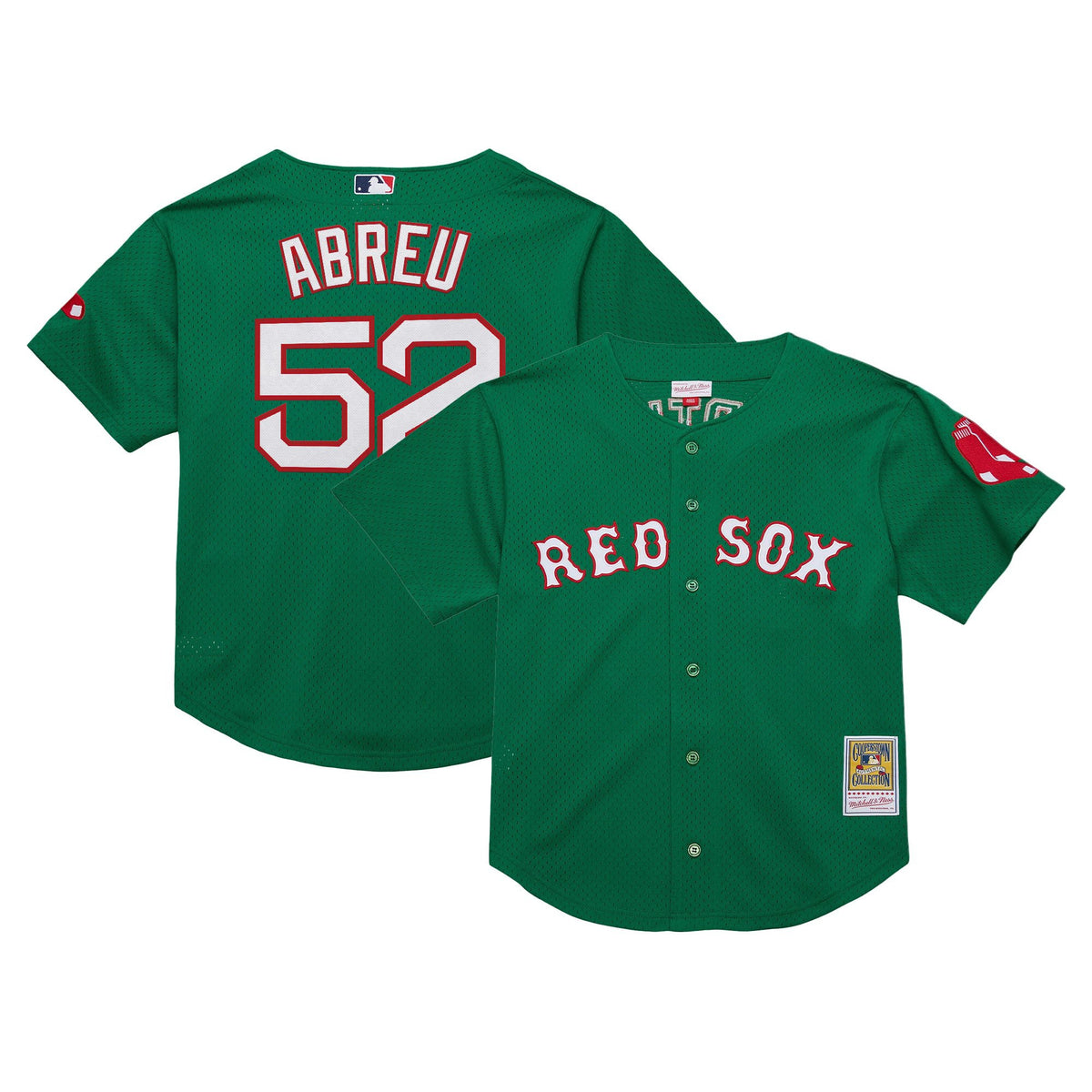 Men's Boston Red Sox Throwback Jersey - Cooperstown Collection - All Stitched