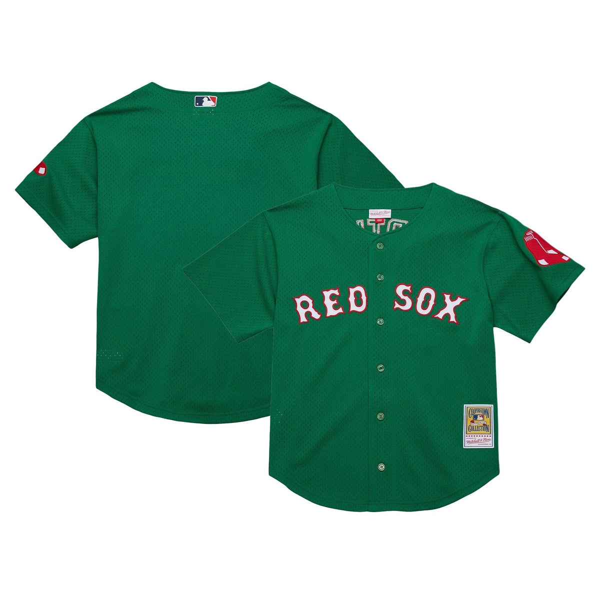 Men's Boston Red Sox Throwback Jersey - Cooperstown Collection - All Stitched
