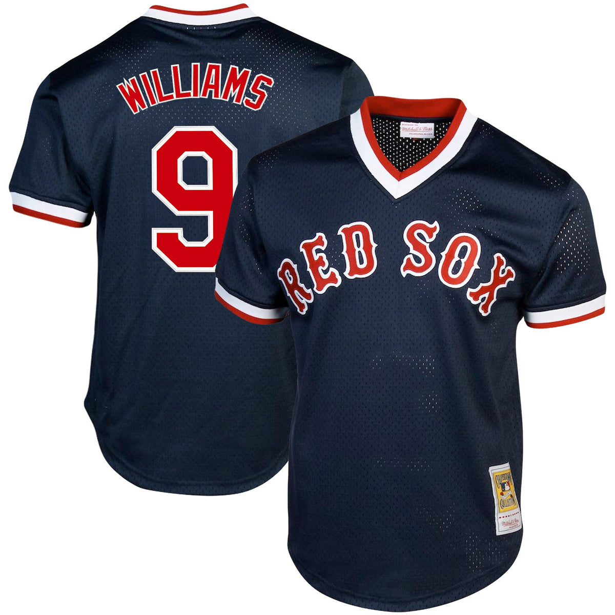 Men's Boston Red Sox Throwback Jersey - Cooperstown Collection - All Stitched