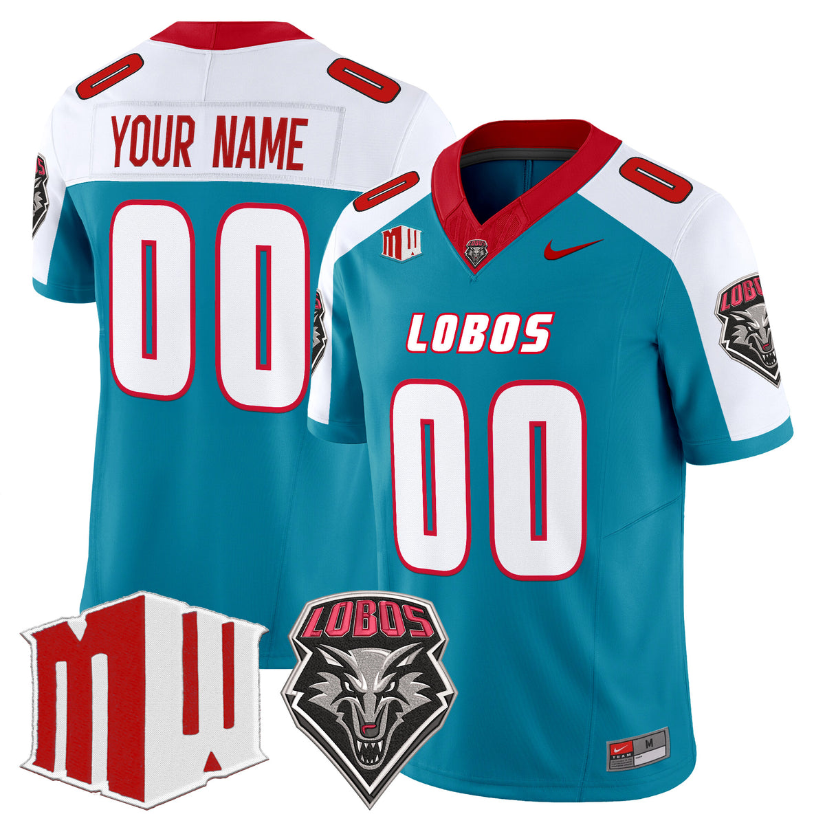 New Mexico Lobos 2025 Vapor Limited Custom Jersey - All Stitched