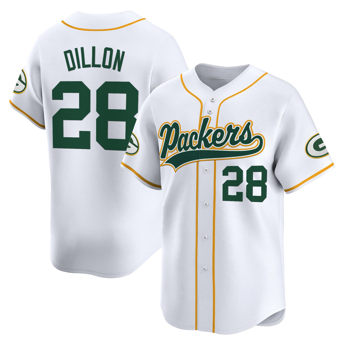 Men's Green Bay Packers 2025 Vapor Baseball Jersey - All Stitched
