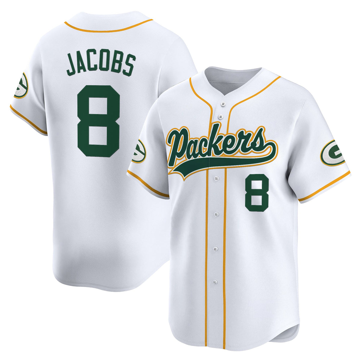 Men's Green Bay Packers 2025 Vapor Baseball Jersey - All Stitched