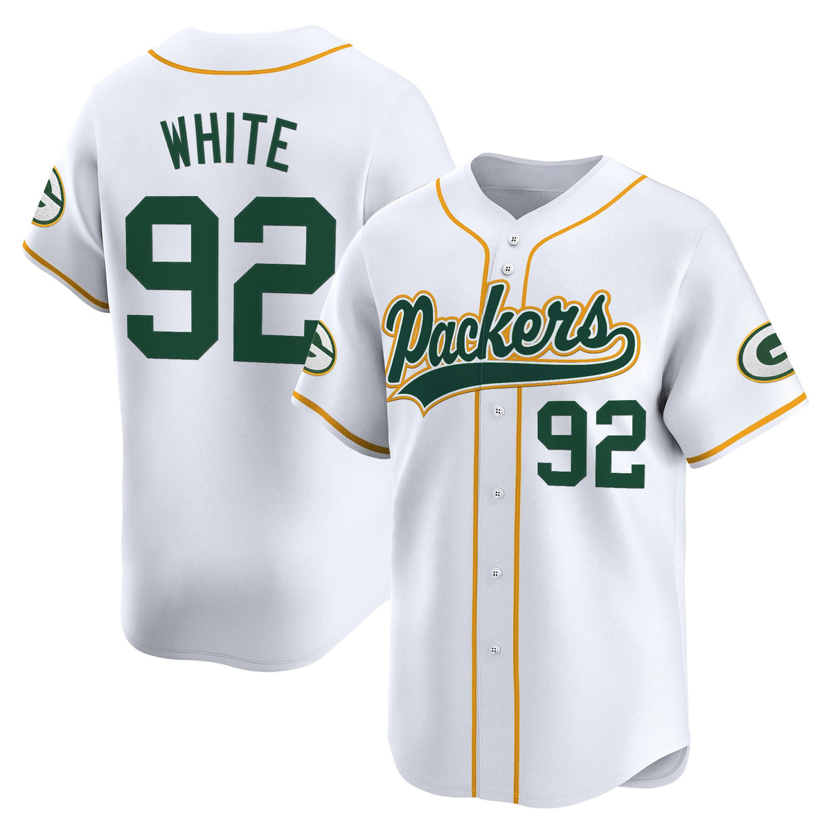 Men's Green Bay Packers 2025 Vapor Baseball Jersey - All Stitched