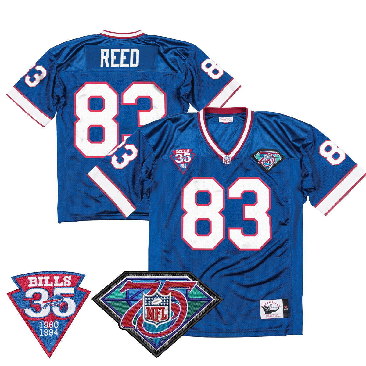 Men's Buffalo Bills Throwback Player Jersey - All Stitched