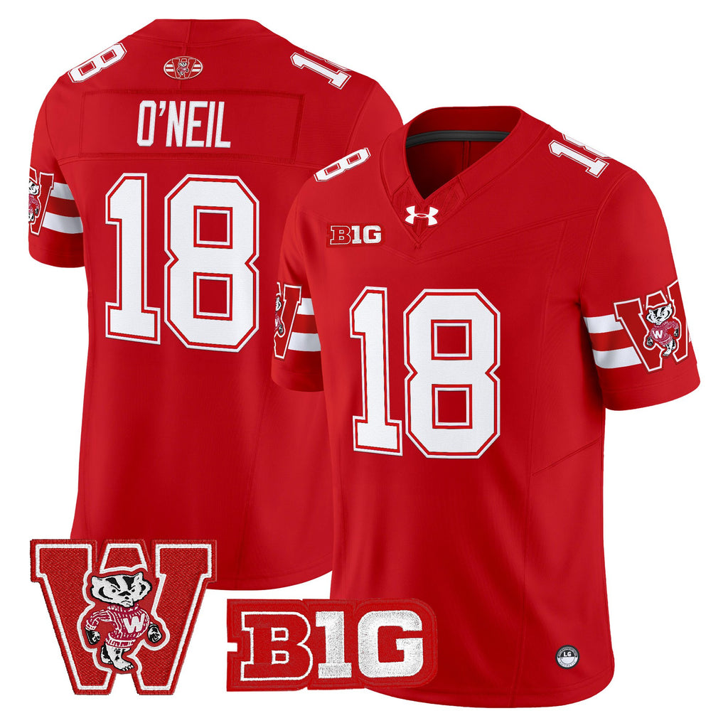 Men's Wisconsin Badgers Throwback Vapor Limited Jersey - All Stitched