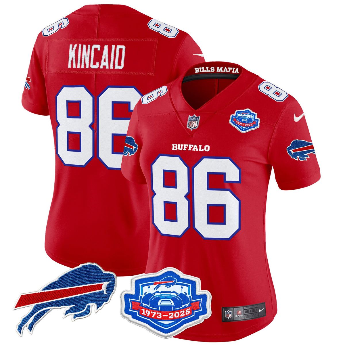 Women's Buffalo Bills 2025 "Rivalries" Vapor Limited Jersey - Farewell Season Patch - All Stitched