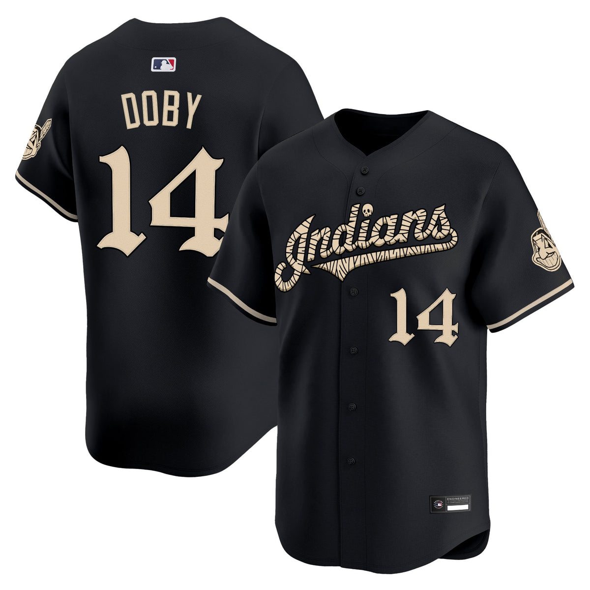 Cleveland Indians 'Halloween Mummy Edition' Vapor Premier Limited Jersey - Stitched