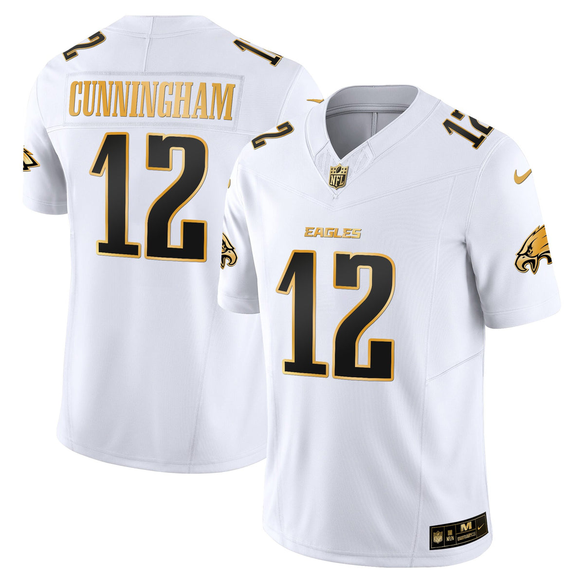 Men's Philadelphia Eagles 2025 Gold Vapor Limited Jersey - All Stitched