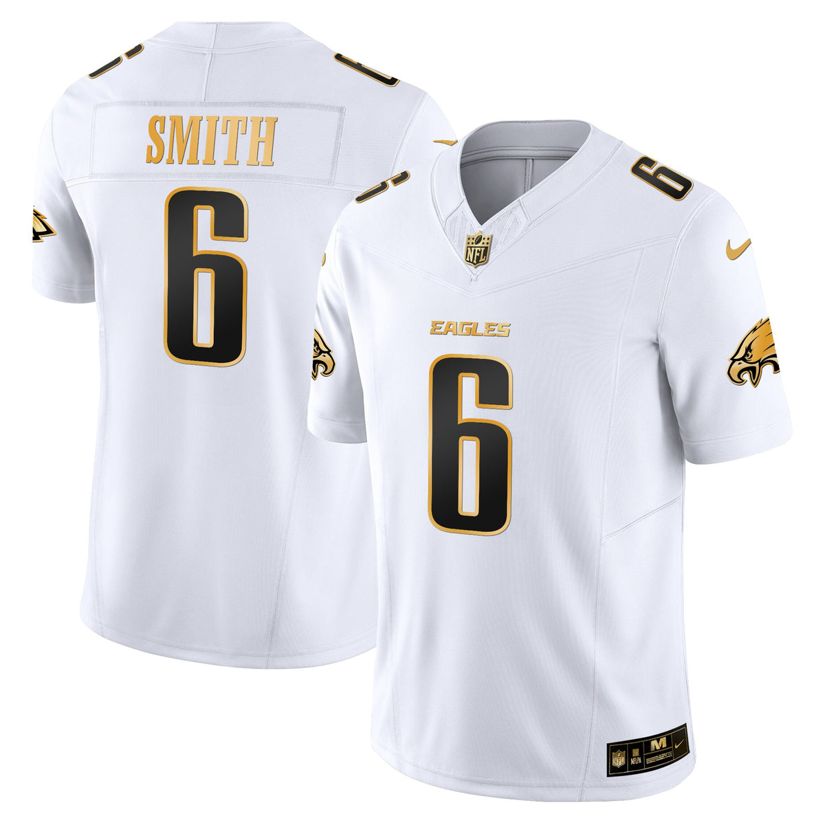 Men's Philadelphia Eagles 2025 Gold Vapor Limited Jersey - All Stitched