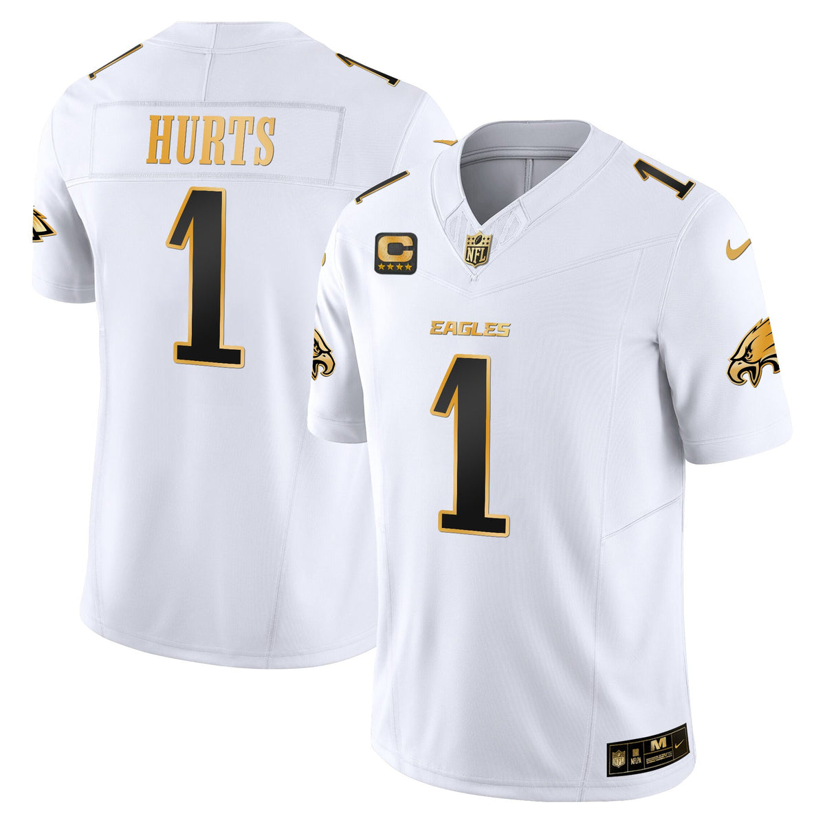 Men's Philadelphia Eagles 2025 Gold Vapor Limited Jersey - All Stitched