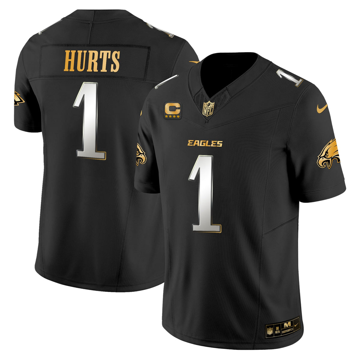 Men's Philadelphia Eagles 2025 Gold Vapor Limited Jersey - All Stitched