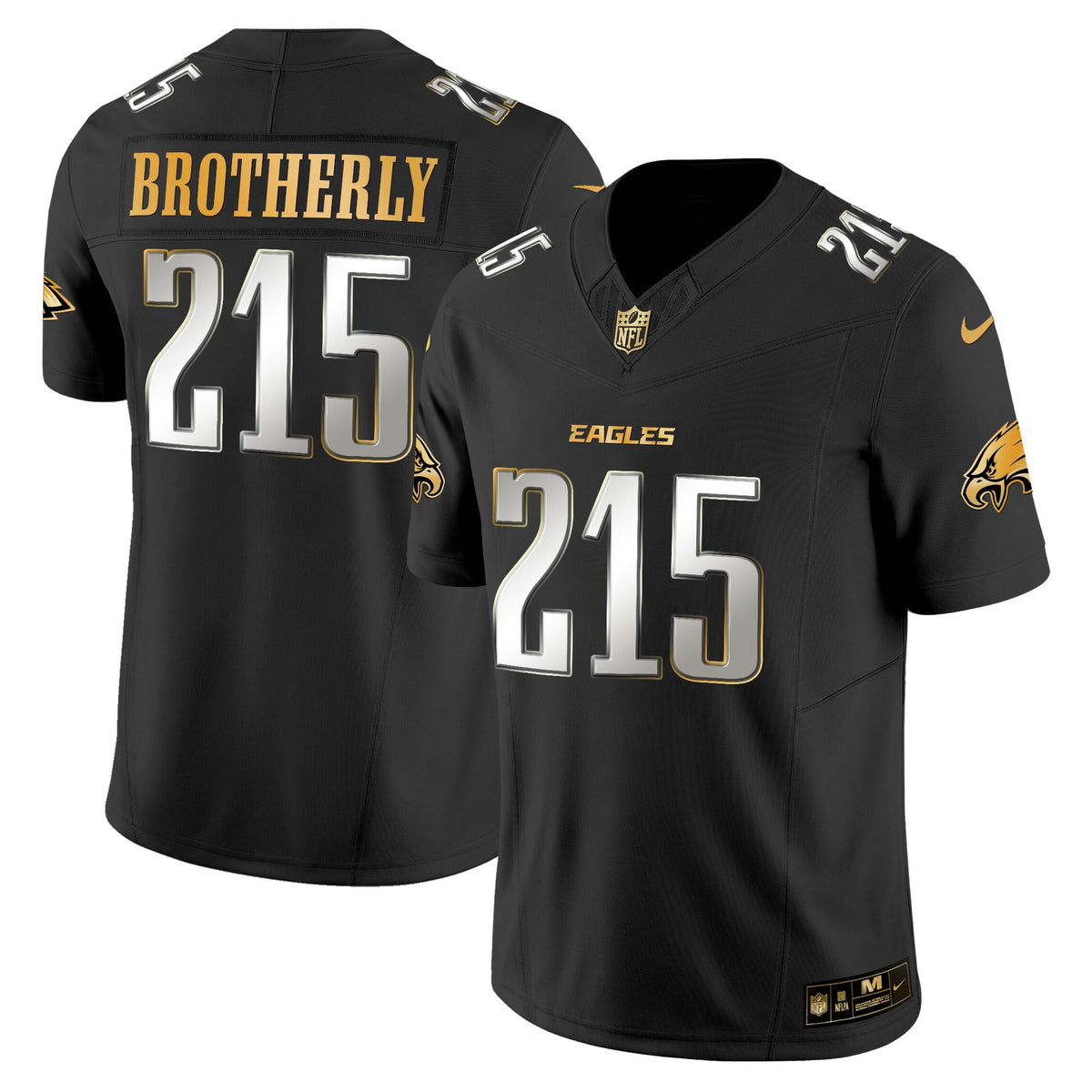 Men's Philadelphia Eagles 2025 Gold Vapor Limited Jersey - All Stitched
