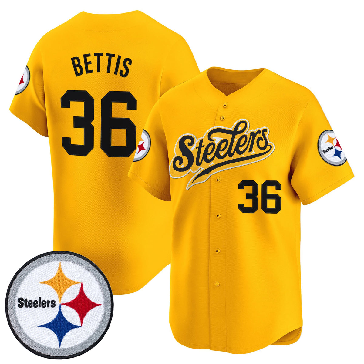Men's Pittsburgh Steelers 2025 Vapor Baseball Jersey V3 - All Stitched