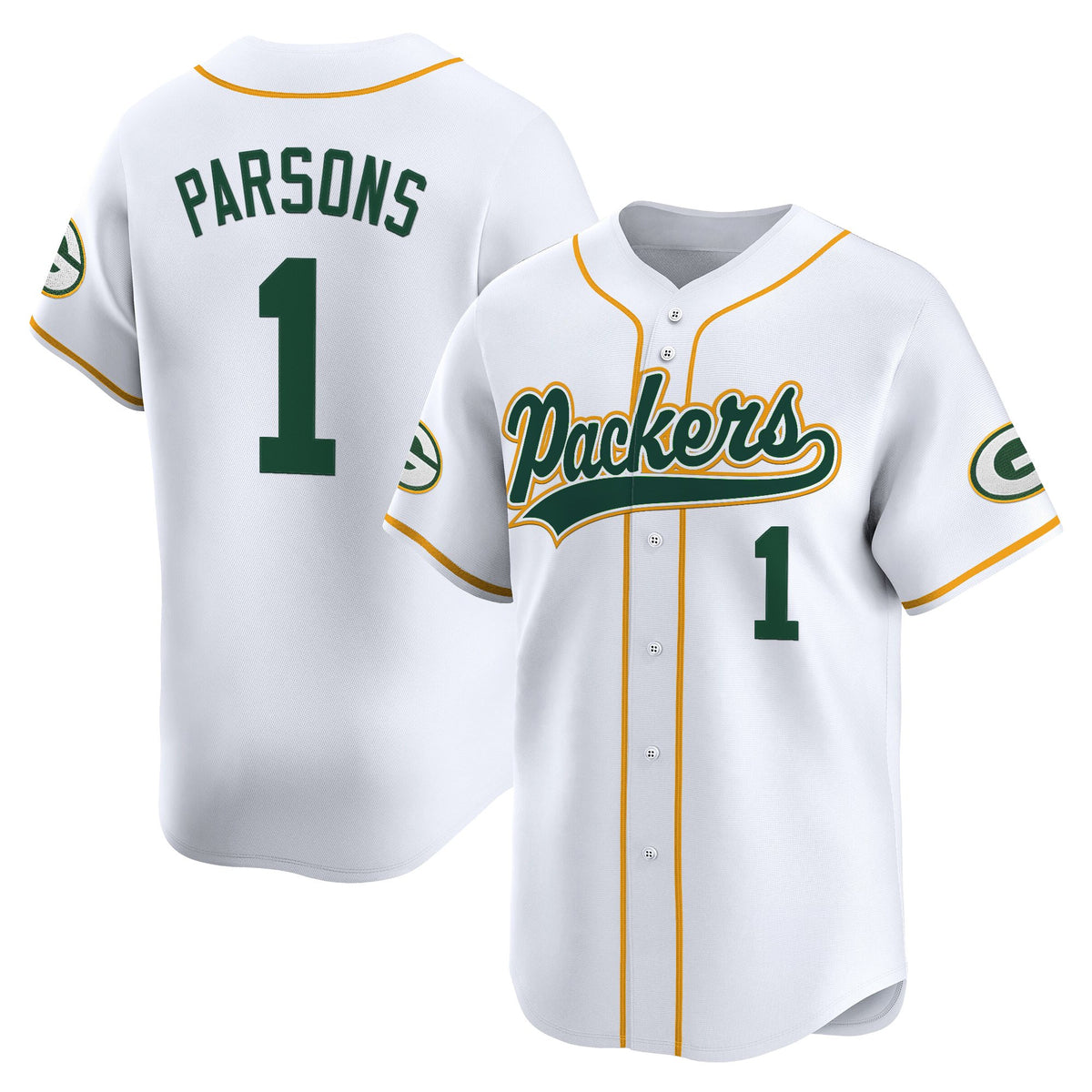 Men's Green Bay Packers 2025 Vapor Baseball Jersey - All Stitched