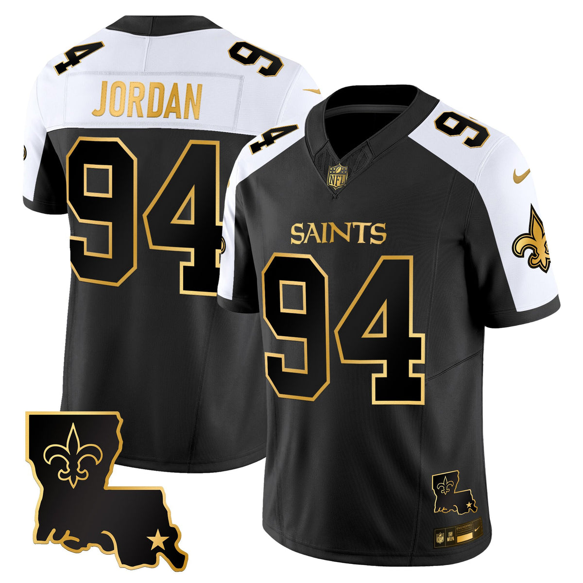 Men's New Orleans Saints 2025 Gold Vapor Limited Jersey - All Stitched