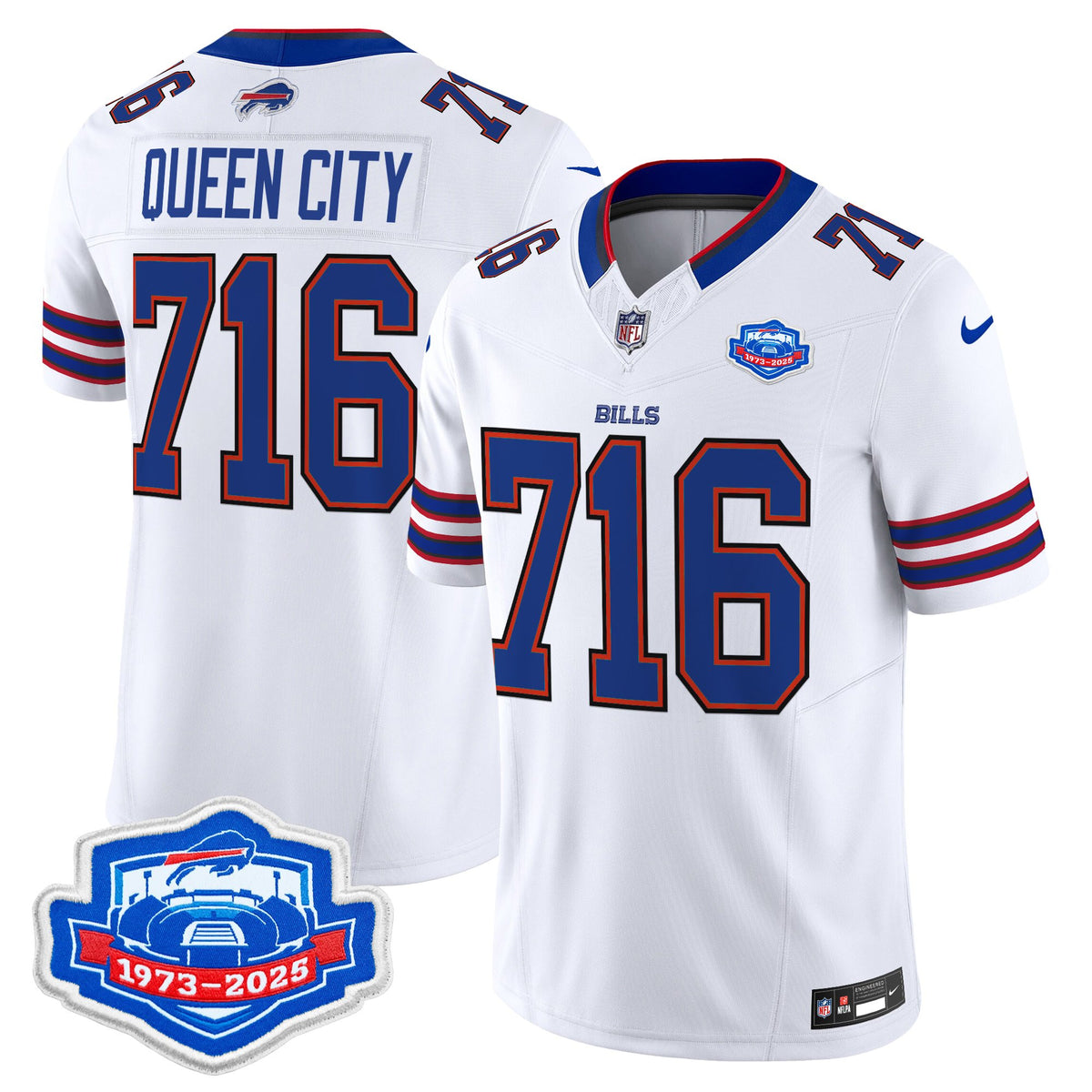 Men's Buffalo Bills 2025 Farewell Season Patch Vapor Limited Jersey - All Stitched