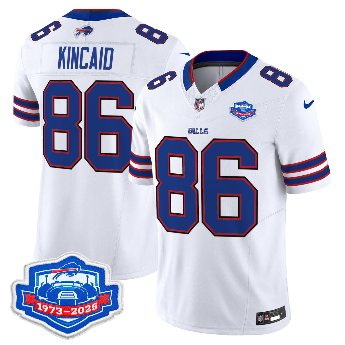 Men's Buffalo Bills 2025 Farewell Season Patch Vapor Limited Jersey - All Stitched