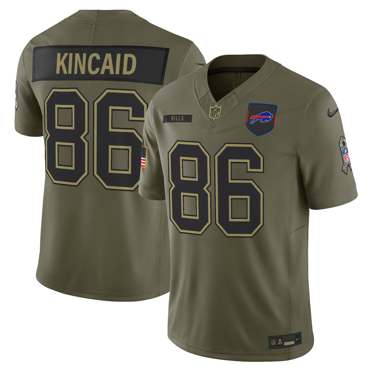 Men's Buffalo Bills 2025 Salute to Service Vapor Limited Jersey - All Stitched