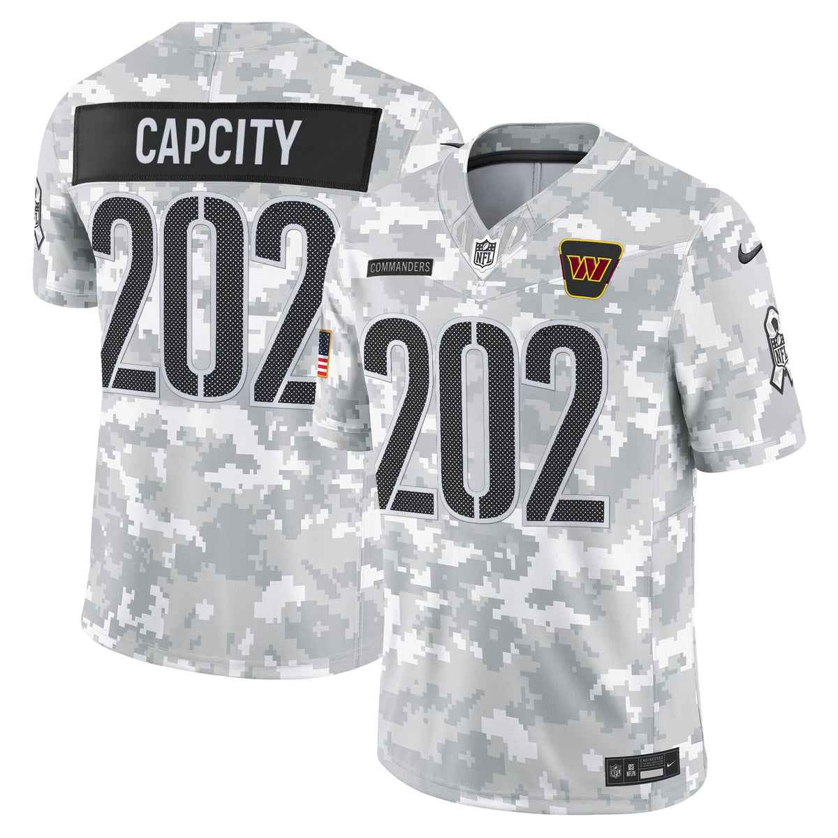 Men's Washington Commanders 2025 Salute to Service Vapor Limited Jersey - All Stitched