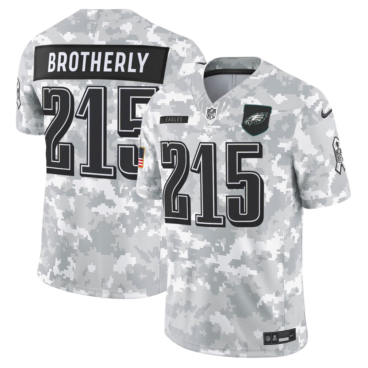 Men's Philadelphia Eagles 2025 Salute to Service Limited Jersey - All Stitched