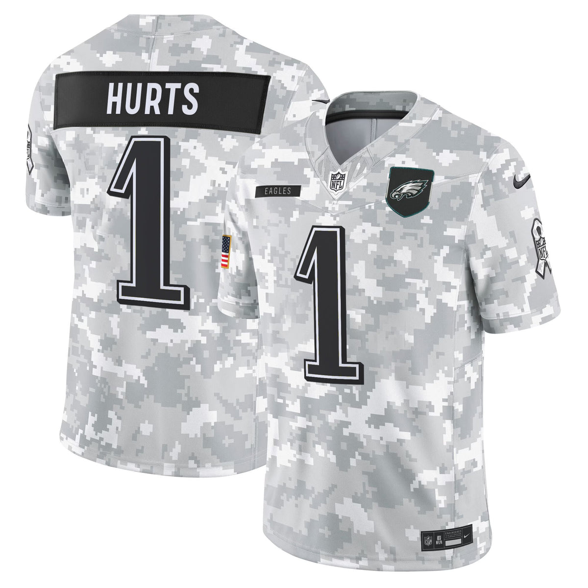 Men's Philadelphia Eagles 2025 Salute to Service Limited Jersey - All Stitched