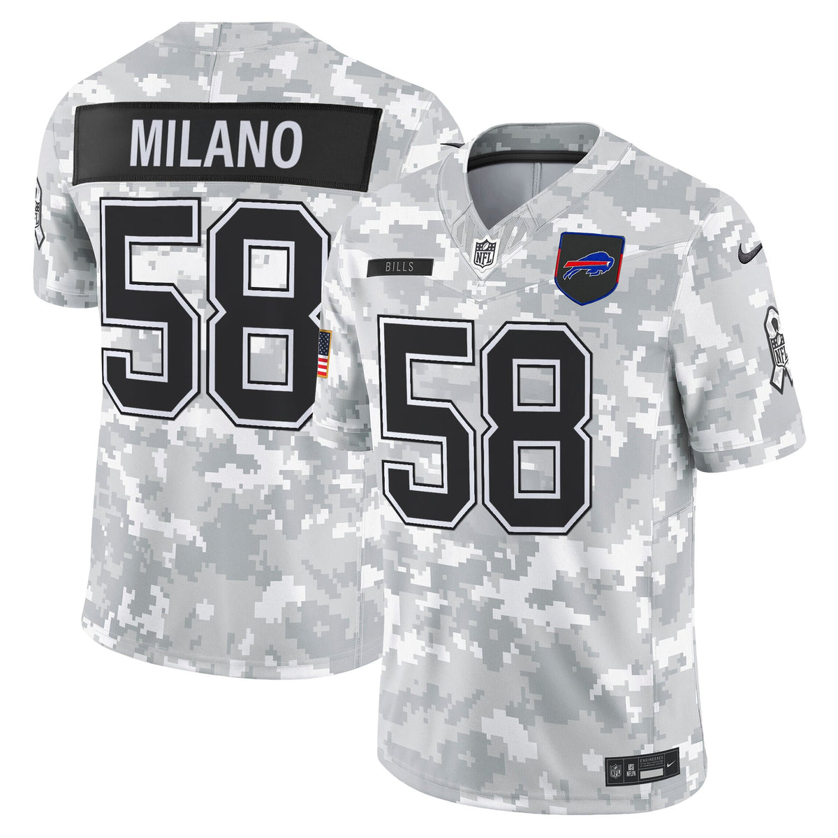 Men's Buffalo Bills 2025 Salute to Service Vapor Limited Jersey - All Stitched
