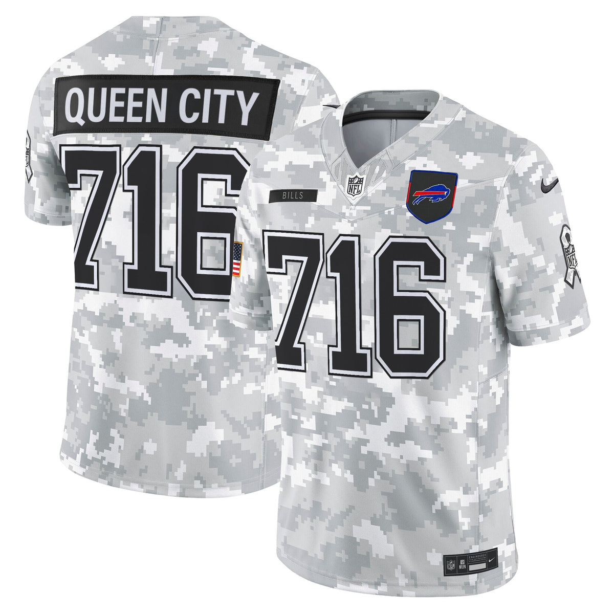 Men's Buffalo Bills 2025 Salute to Service Vapor Limited Jersey - All Stitched