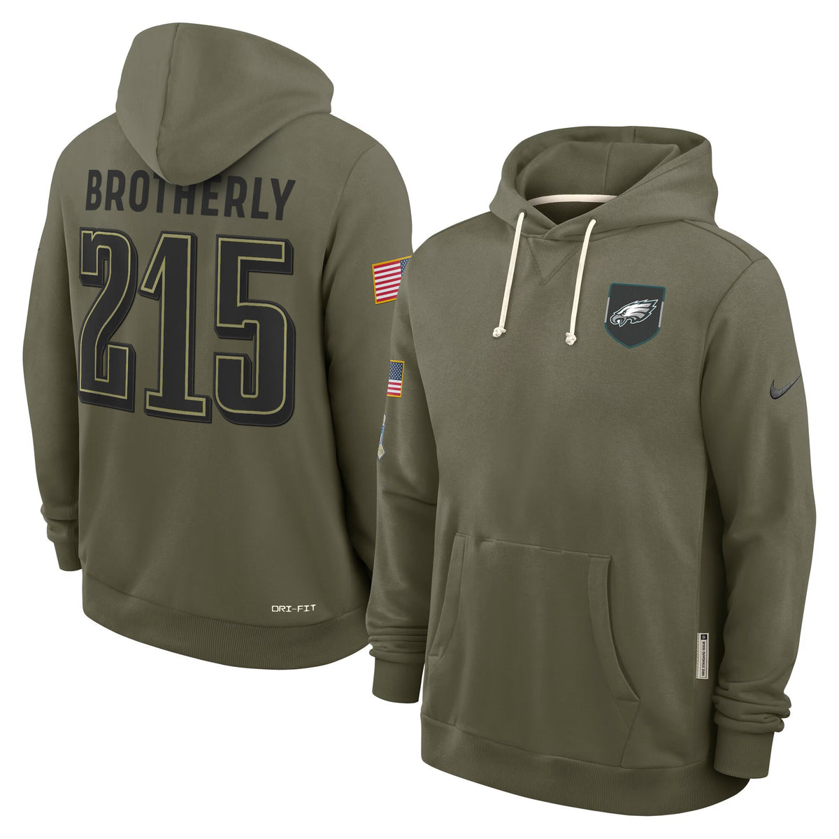 Philadelphia Eagles 2025 Salute to Service Pullover Hoodie - All Stitched