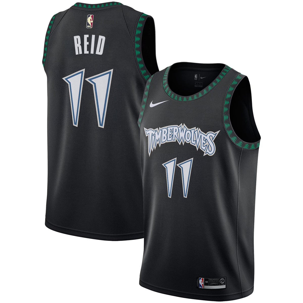 Minnesota Timberwolves 2025/26 "Black Trees" Swingman Jersey - All Stitched