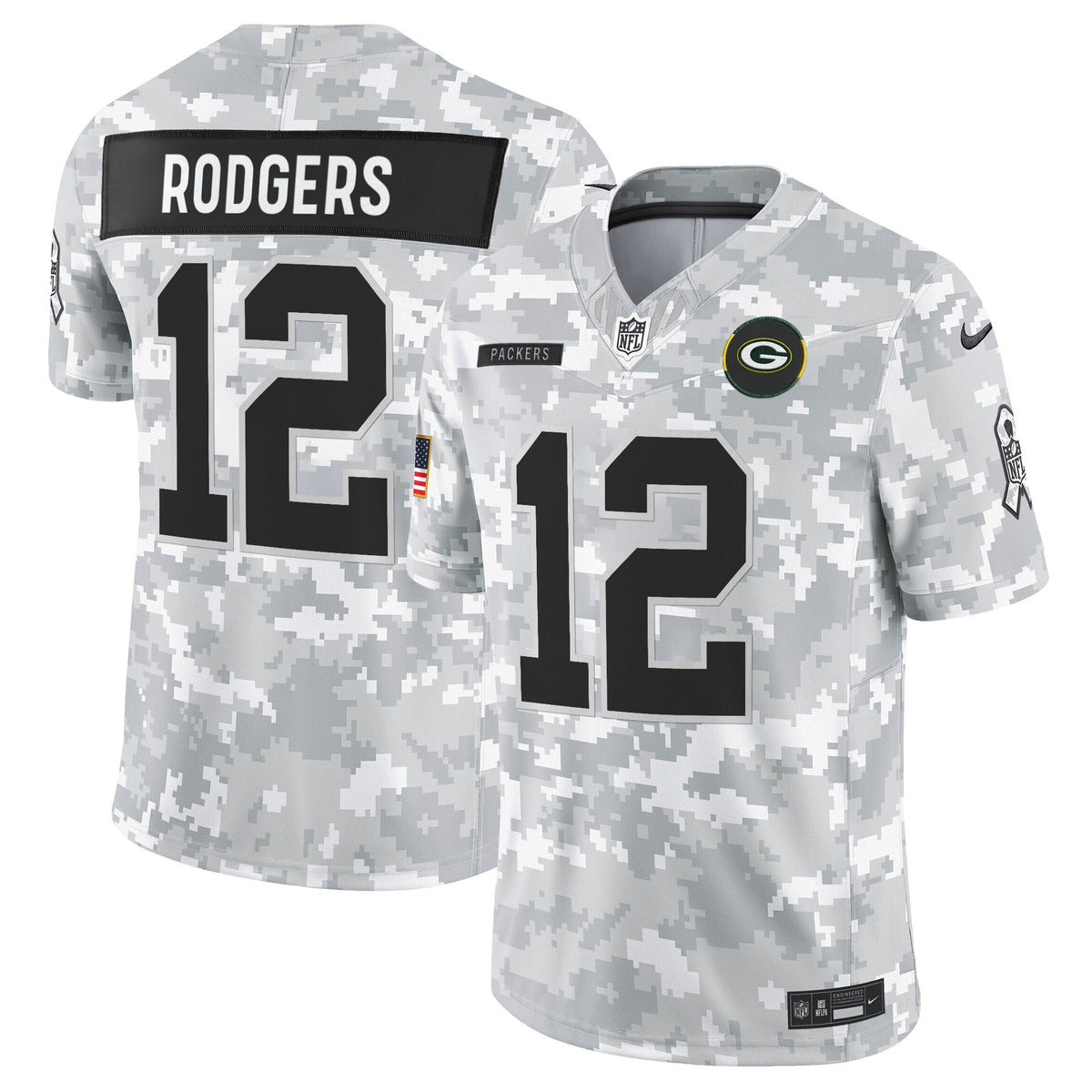 Men's Green Bay Packers 2025 Salute to Service Vapor Limited Jersey - All Stitched