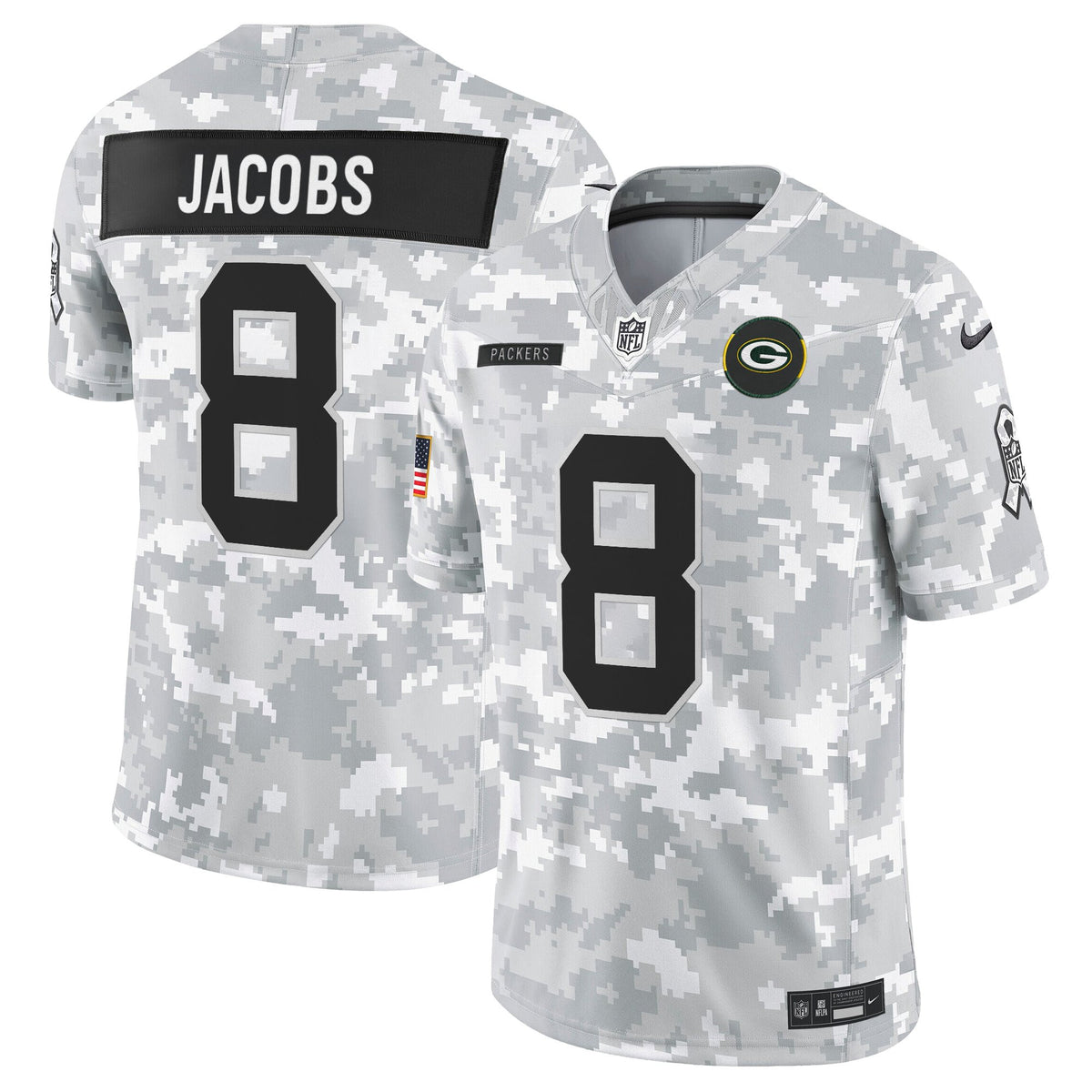 Men's Green Bay Packers 2025 Salute to Service Vapor Limited Jersey - All Stitched