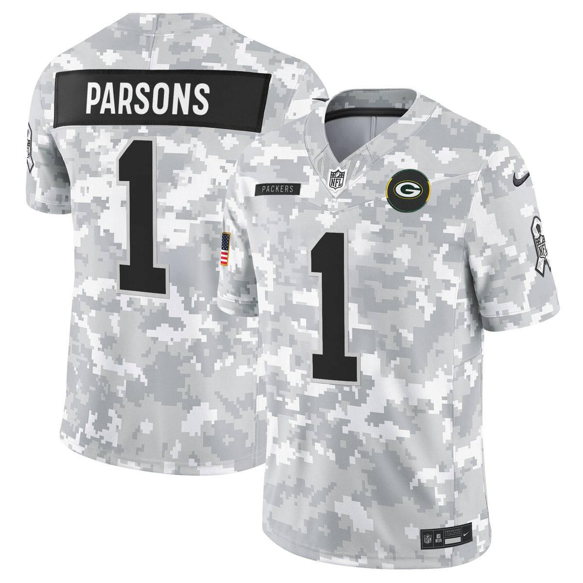 Men's Green Bay Packers 2025 Salute to Service Vapor Limited Jersey - All Stitched