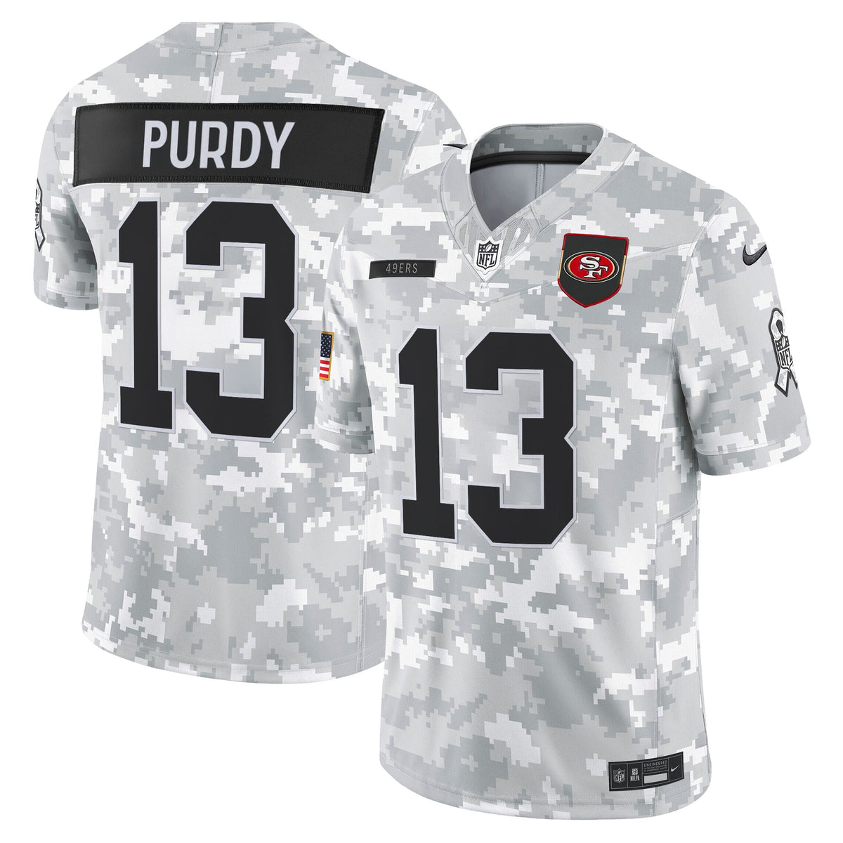 Men's San Francisco 49ers 2025 Salute to Service Vapor Limited Jersey - All Stitched