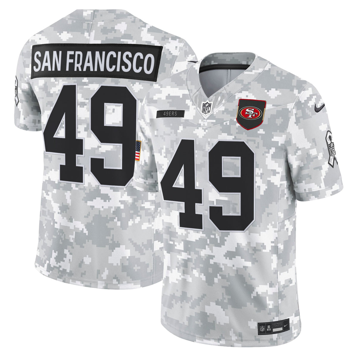 Men's San Francisco 49ers 2025 Salute to Service Vapor Limited Jersey - All Stitched