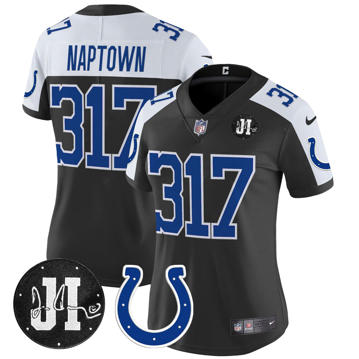 Women's Indianapolis Colts 2025 Jim Irsay Patch Vapor Limited Jersey - All Stitched