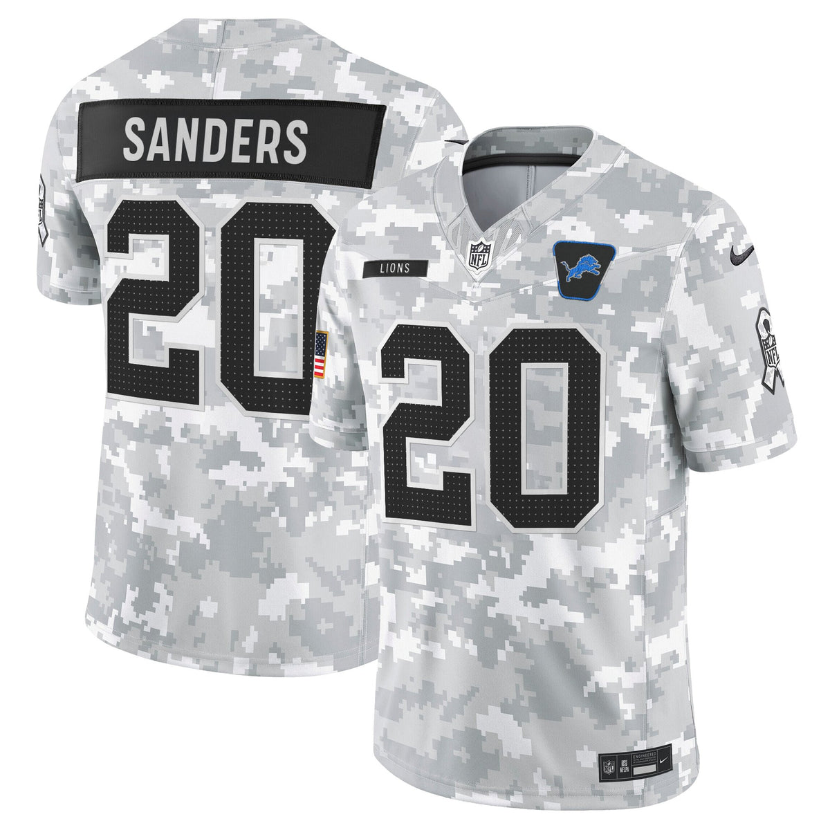 Men's Detroit Lions 2025 Salute to Service Vapor Limited Jersey - All Stitched